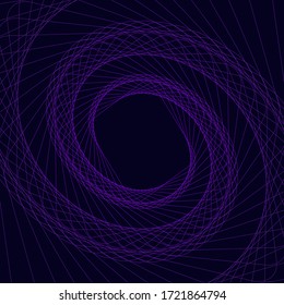 Abstract of spiral lines on pattern purple background