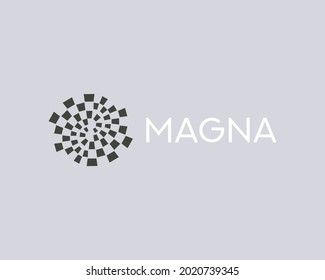 Abstract spiral logo icon design. Creative atom, science, galaxy vector sign symbol logotype.