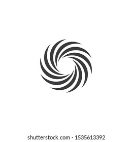 Abstract spiral logo template vector icon design