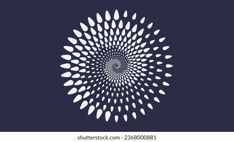 Abstract Spiral logo type vortex style simple minimalist background. This creative spiral round background can be used as a banner or logo.