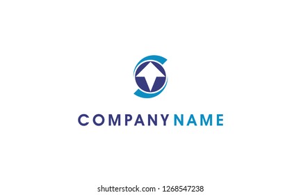 Abstract Spiral Movement Logo Vector