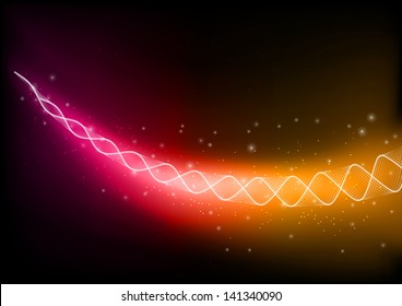abstract spiral on the dark background