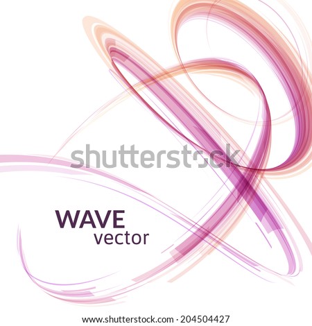 Abstract spiral on isolated on white background illustration from ribbon composition, use for artwork party flyers and business presentation posters