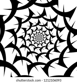 abstract spiral on a white background object.