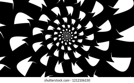 abstract spiral on a white background object.