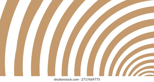 Patrón espiral Abstractas con anillos marrones sobre fondo blanco para Diseño gráfico moderno. Ilustración vectorial eps10