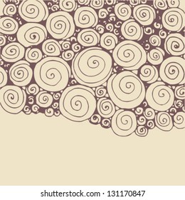 Abstract spiral pattern. Vintage background.