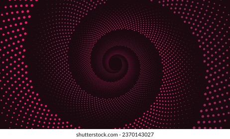 Abstract spiral pink line wavy round background. This creative minimalist round symbol background can be used as banner or logo. This wavy round line can be useful for your future project work.