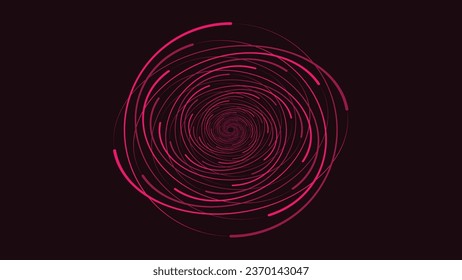 Abstract spiral pink line wavy round background. This creative minimalist round symbol background can be used as banner or logo. This wavy round line can be useful for your future project work.