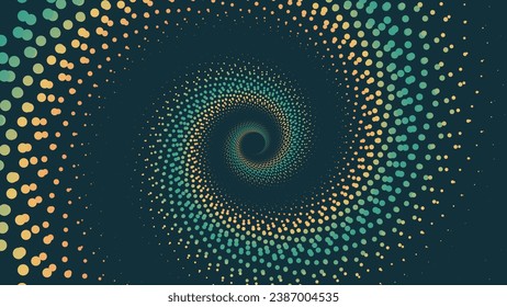 Abstract spiral rainbow color vortex background.