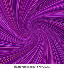 Abstract spiral ray background - vector illustration from swirling rays in purple color tones