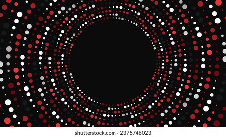 Abstract spiral red and dark color spiral ring background.