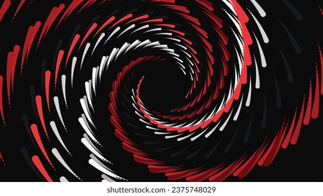 Abstract spiral red and dark color spiral ring background.