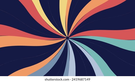 Abstract spiral round dotted urgency vortex style creative minimalist background.
