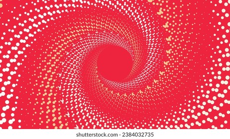 Abstrakter spiralförmiger, runder logotypischer floraler Hintergrund in dunkler Farbe. Dieser minimalistische Stil gepunktete Spirale Mandala wird Ihr Projekt bedeutender machen.