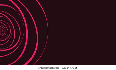 Abstrakter spiralförmiger Hintergrund mit rosafarbenem Hintergrund. Dieser kreative Hintergrund kann als Banner oder Logo verwendet werden. Dieser einfache Hintergrund eignet sich perfekt für Festivalwebseiten oder Flyer.