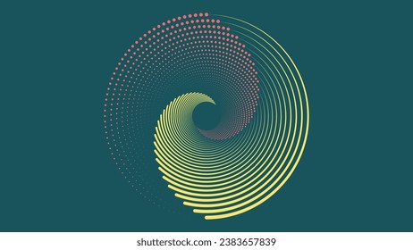 Abstract spiral round two line logo background. This simple background will make your project stunning and creative.