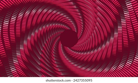 Abstract spiral round vortex style urgency purple color background.