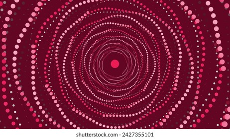Abstract spiral round vortex style urgency purple color background.