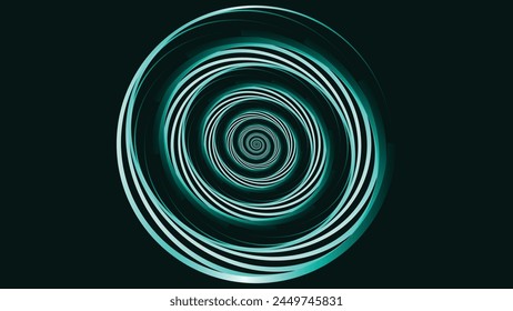 Abstract spiral round vortex style dotted creative wavy background.