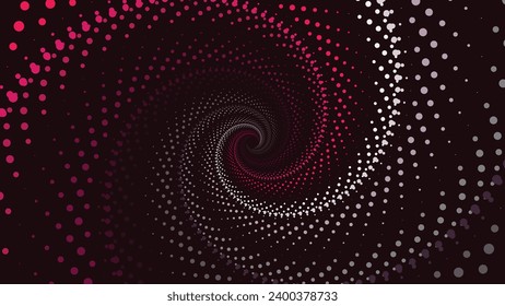 Abstract spiral round wavy line background.
