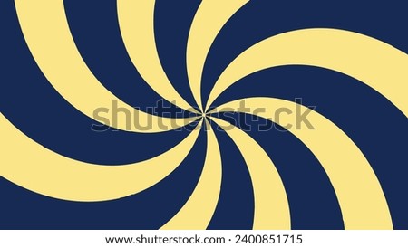 Abstract spiral round wavy line background in minimalist style.