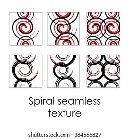 Abstract spiral seamless pattern for background - vector illustration. You can use it to fill your own background.