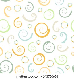 Abstract spiral seamless - vector illustration. You can use it to fill your own background.
