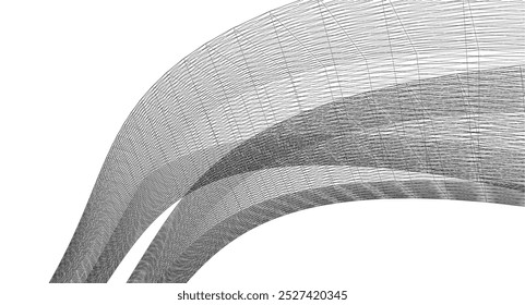 abstract spiral shape 3d illustration