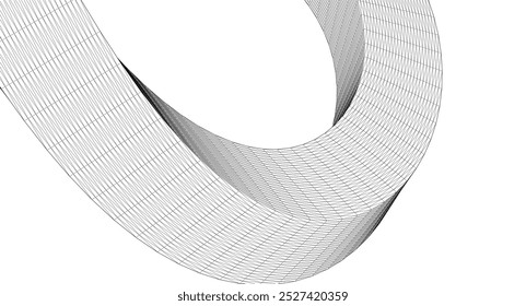 abstract spiral shape 3d illustration