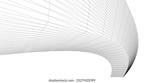 Forma espiral abstracta 3D ilustración