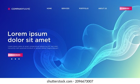 Abstract Spiral Shape background website Landing Page. Landing Page Background. Futuristic Digital Helix Motion Gradient Pattern. Dynamic Neon 3d Colorful Layout Backdrop.