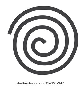 Abstract spiral shape concept illustration hand drawn 