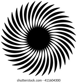 Abstract spiral shape, spiral, vortex element, geometric motif