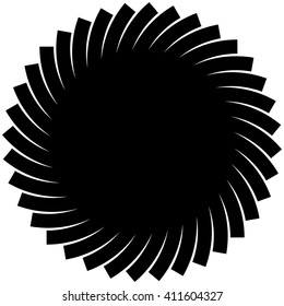 Abstract spiral shape, spiral, vortex element, geometric motif