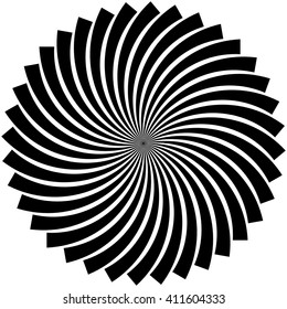 Abstract spiral shape, spiral, vortex element, geometric motif