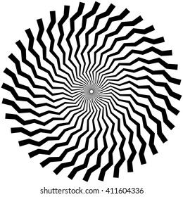 Abstract spiral shape, spiral, vortex element, geometric motif