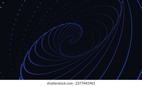 Abstract spiral simple mandala background. This minimalist spiral background can be used as a banner or website background. This dark blue color spinning flower is perfect for festival content create.