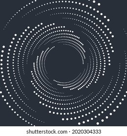 Abstract spiral space star background. Vector illustration.