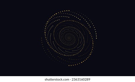 Abstract spiral spinning ball background in line style. This creative spinning ball can be used as a logo or banner.