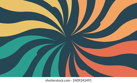 Arrière-plan vortex abstrait spiral tourbillon à rotation ronde pointillée.