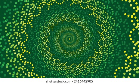 Abstrakte Spiralspinnen einfache Linie schwach Stil dunkelgrün wirbeln große Datenhintergrund für Ihr kreatives Projekt.