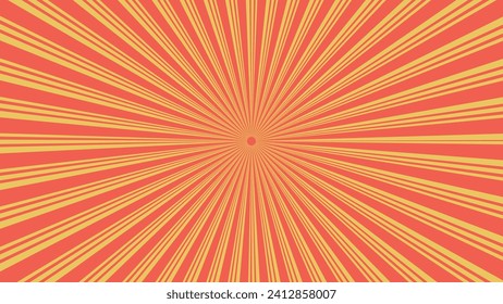 Abstract spiral spinning vortex style round retro color background.