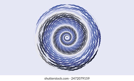Abstract spiral spinning vortex style dotted big data background.