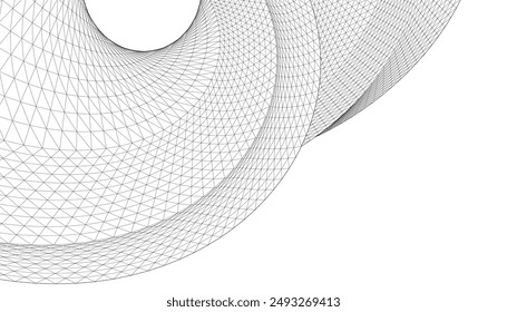 abstract spiral surface 3d illustration