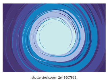 Abstract spiral swirl colorful vector background. Simple circle background