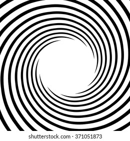 Abstract spiral, swirl, twirl element. Editable vector graphic.