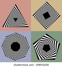 Abstract spiral textured geometric pattern.