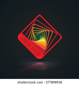 Abstract spiral, twirl color. Vector illustration.