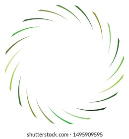 Abstract spiral, twist. Radial swirl, twirl curvy, wavy lines element. Circular, concentric loop pattern. Revolve, whirl design. Whirlwind, whirlpool illustration